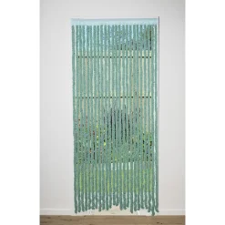 Deurgordijn fluffy - groen - 90x200 cm