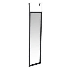 Deurspiegel - zwart - 34x124 cm