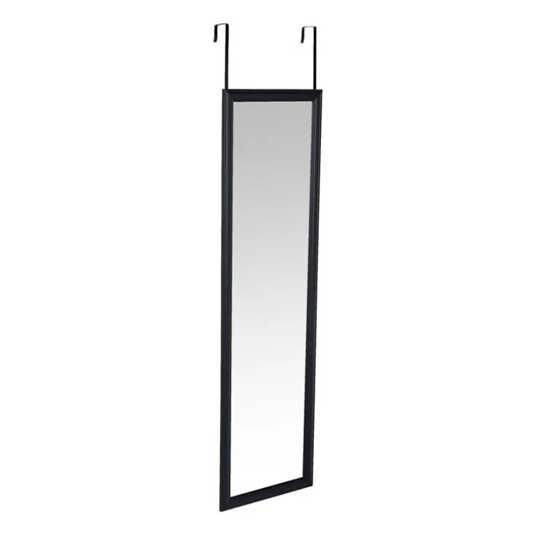 Deurspiegel - zwart - 34x124 cm