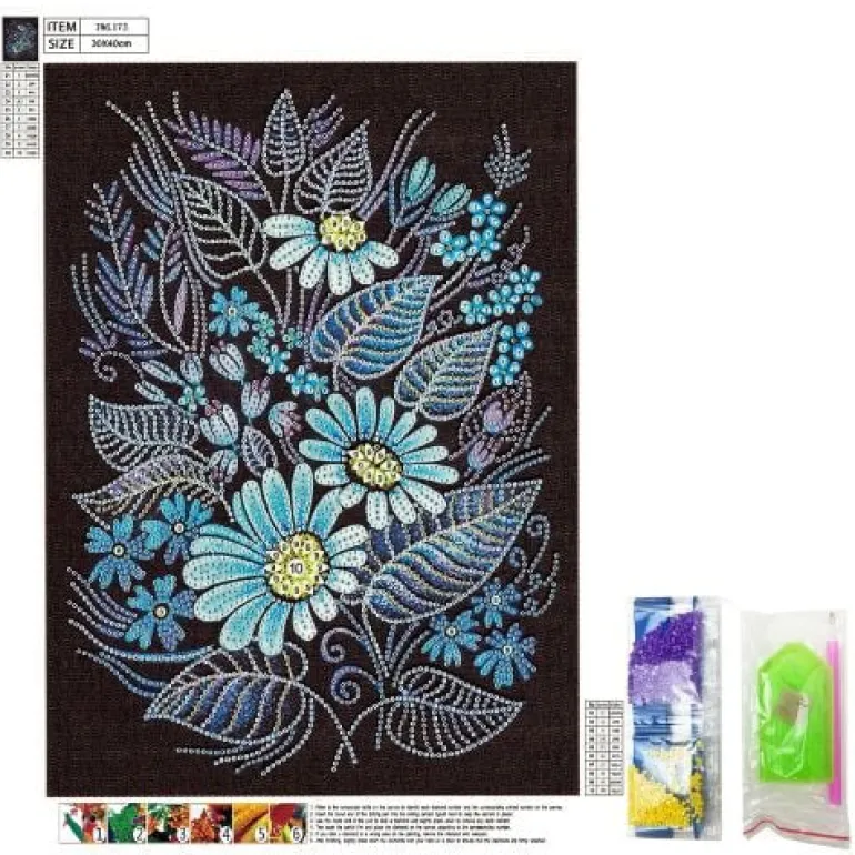 Diamond paint - glow in the dark - 40x30 cm