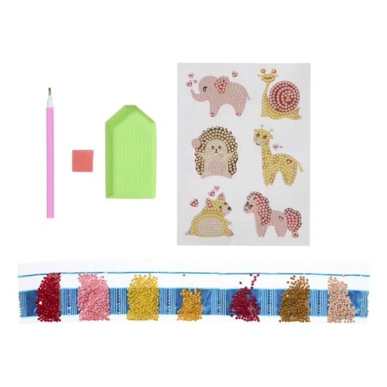 Diamond painting stickers DIY - set van 6 - diverse varianten