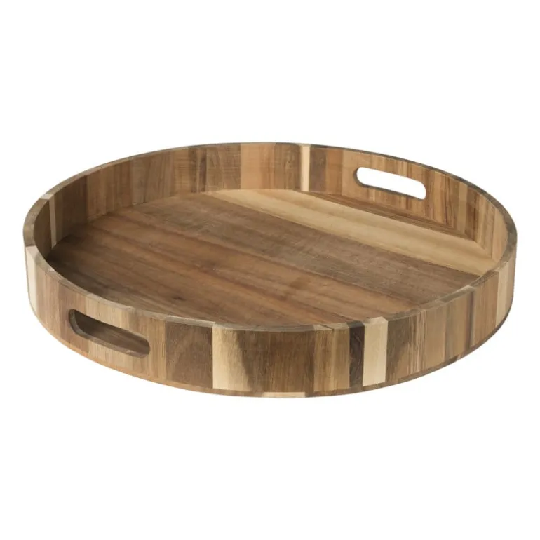 Dienblad acacia - naturel - ø40 cm