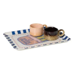 Dienblad sardientjes - multikleur - 2.2x40x29 cm
