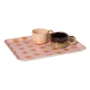 Dienblad zonnetjes - roze/oranje - 2.2x40x29 cm