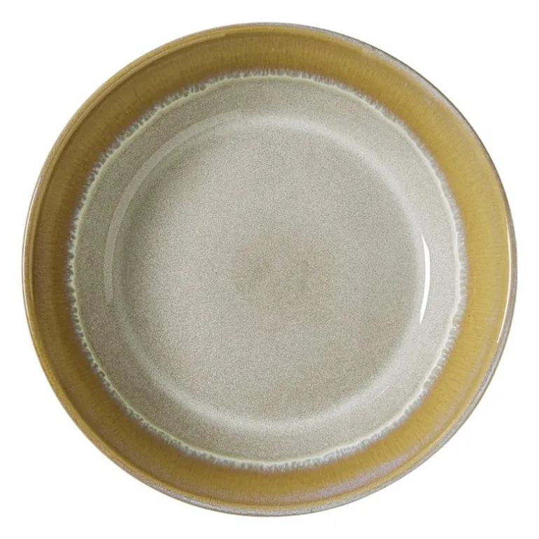 Diep bord roots - oker - ø20x5.4 cm
