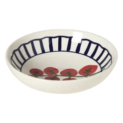 Diep bord tomaat - blauw/rood - ø20x5 cm