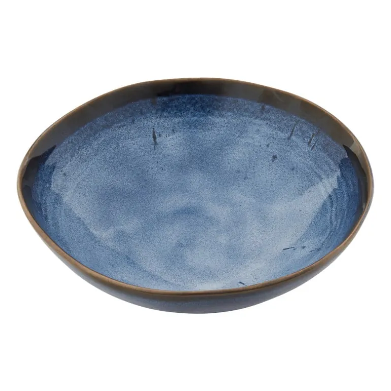 Diep bord Toscane - donkerblauw - 19 cm