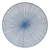 Dinerbord blue print - stripes - ⌀26 cm