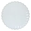 Dinerbord geschulpt - groen - ø28x2.5 cm