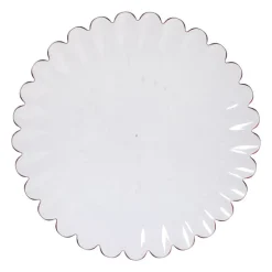 Dinerbord geschulpt - roze - ø28x2.5 cm
