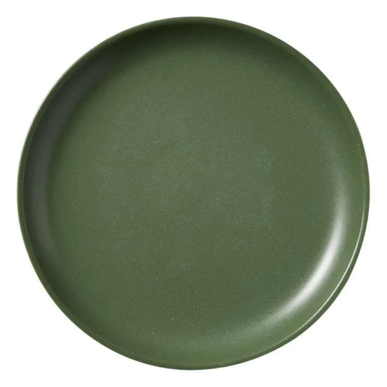Dinerbord olivo - donkergroen - ø25.5x2.8 cm