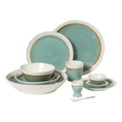Dinerbord Roots - turquoise - ø27.5x3 cm