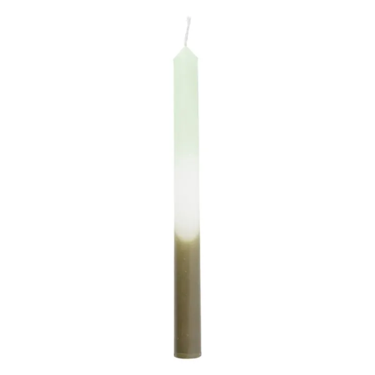 Dinerkaars dipdye - groen/wit - ø2.15x25 cm