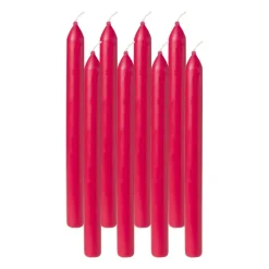 Dinerkaarsen Bolsius box rood - set van 8 - ø2x23 cm