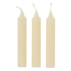Dinerkaarsjes - wit- set van 4