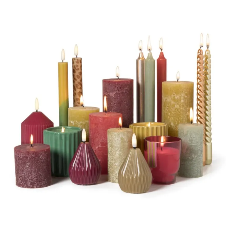 Dinerkaars rustiek - rood - 24 cm