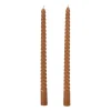 Dinerkaars twist - bruin/grijs - set van 2