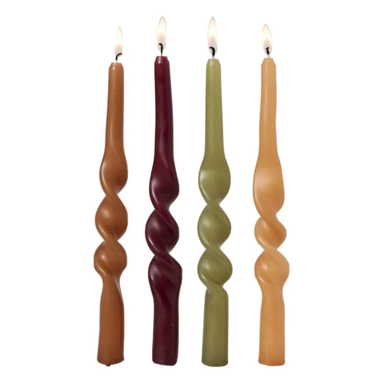 Dinerkaars twist - groen - set van 4