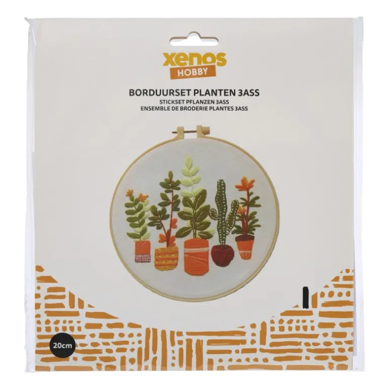 DIY borduursetje planten - diverse varianten