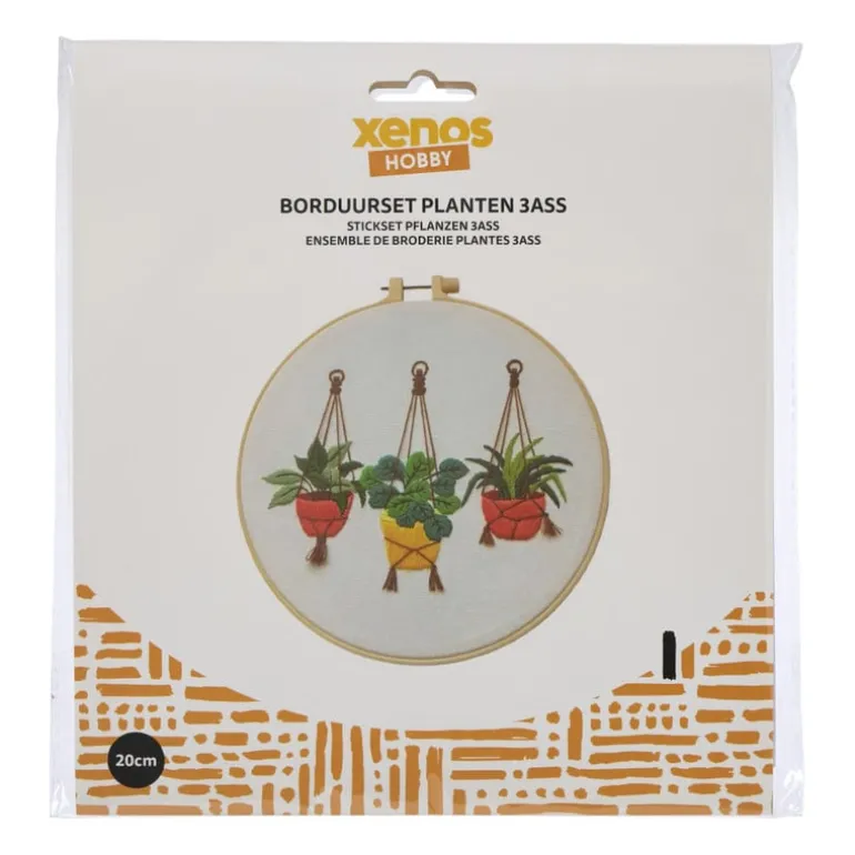 DIY borduursetje planten - diverse varianten