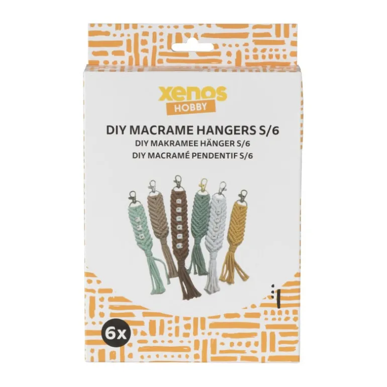 DIY macrame hangers - set van 6