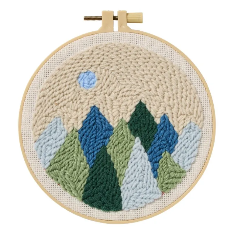 DIY punchnaald set landschap - diverse varianten