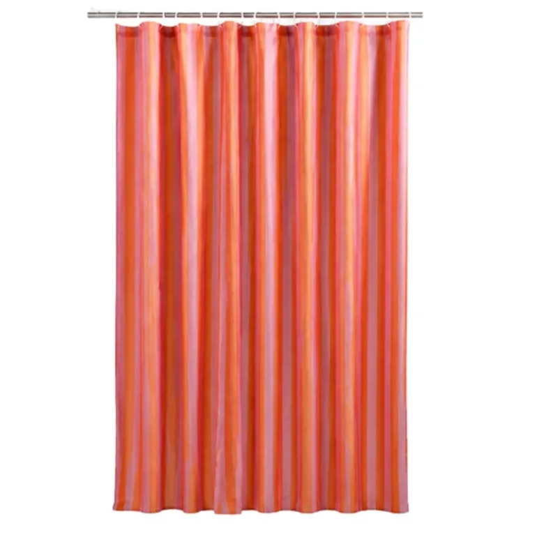Douchegordijn - roze/oranje - 180x200 cm