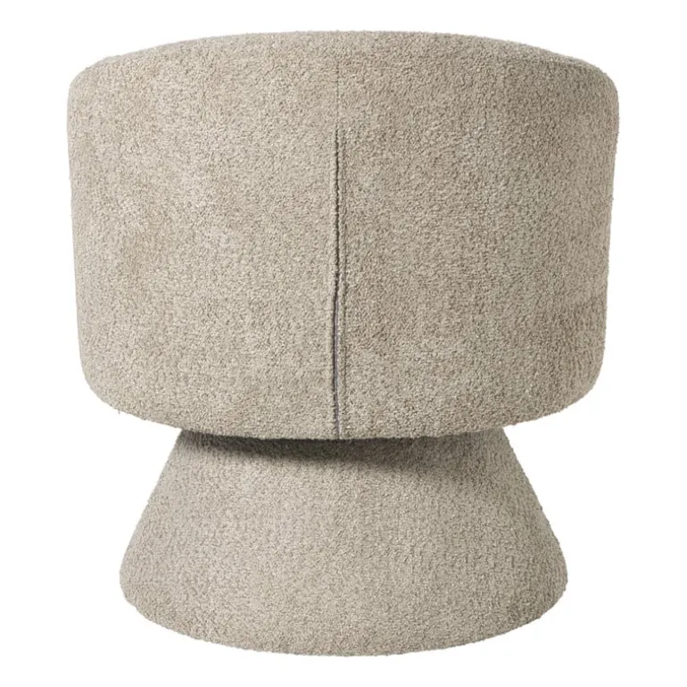 Draaifauteuil bouclé - taupe - 74x68x66 cm