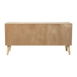 Dressoir Flores met ovalen vlakken - bruin - 55x120x40 cm
