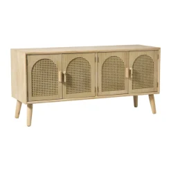 Dressoir Flores met ovalen vlakken - bruin - 55x120x40 cm