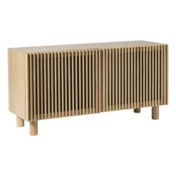 Dressoir Japandi met 2 deuren - bruin - 50x98.5x33 cm