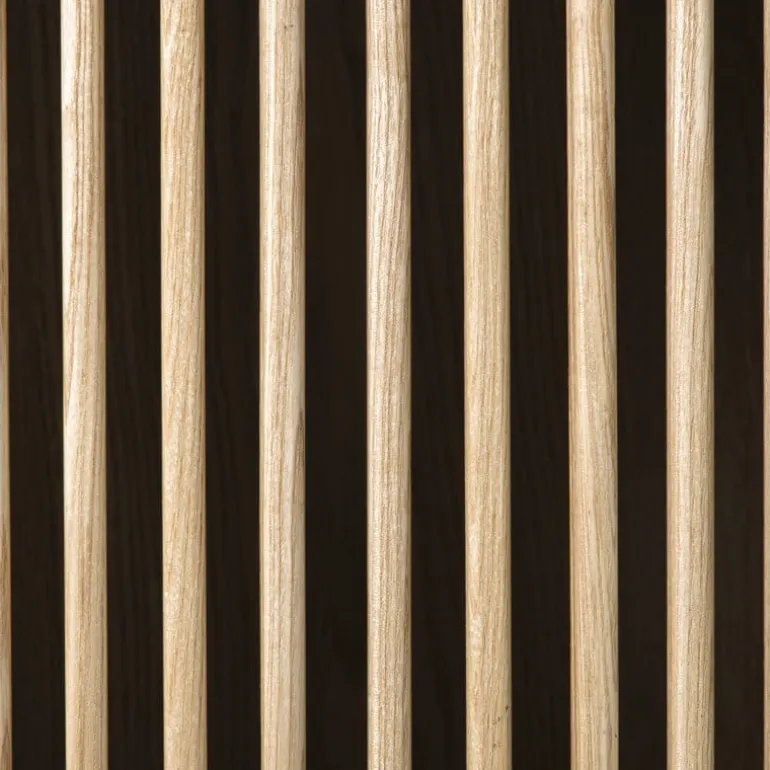 Dressoir Japandi met 2 deuren - bruin - 50x98.5x33 cm
