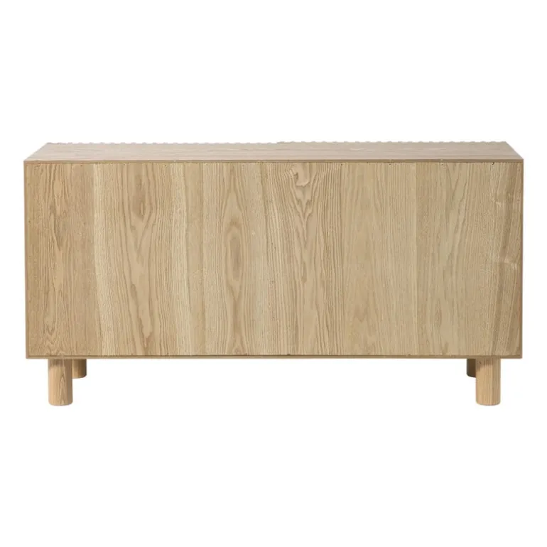 Dressoir Japandi met 2 deuren - bruin - 50x98.5x33 cm