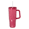 Drinkbeker met handvat - roze - ml
