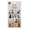 3D stickers dieren - set van 16