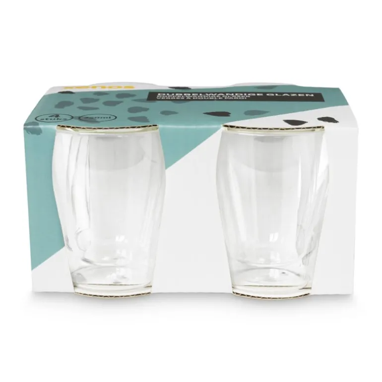 Dubbelwandige glazen - 4 x 250 ml