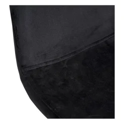 Eetkamerstoel Ivy - velvet zwart - 53x44x88 cm