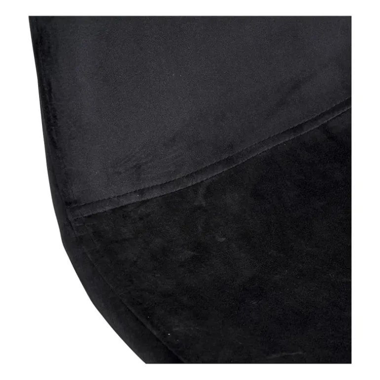 Eetkamerstoel Ivy - velvet zwart - 53x44x88 cm