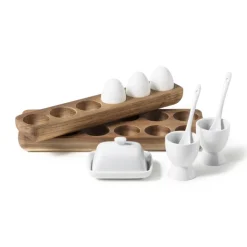 Eiertray hout - voor 6 eieren