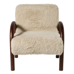 Fauteuil beatle - beige/bruin - 80x78x70 cm