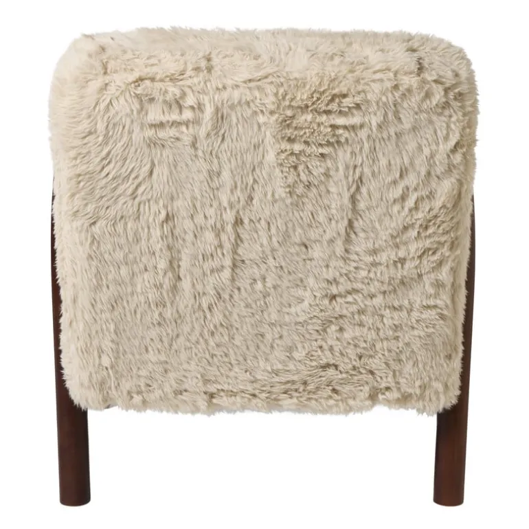 Fauteuil beatle - beige/bruin - 80x78x70 cm