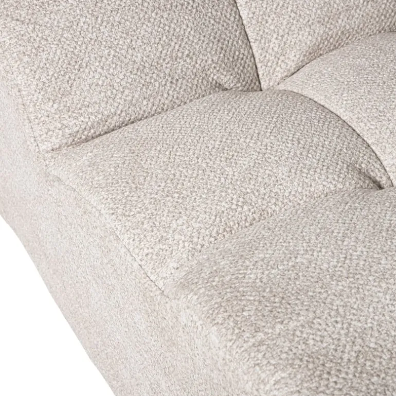 Fauteuil chenille chunk - beige - 87x72x66 cm