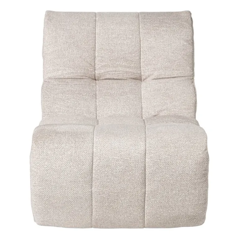 Fauteuil chenille chunk - beige - 87x72x66 cm