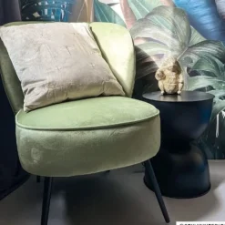 Fauteuil Frida - groen - 77x69x60 cm
