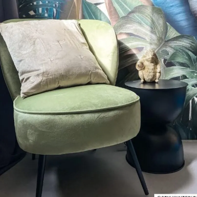 Fauteuil Frida - groen - 77x69x60 cm