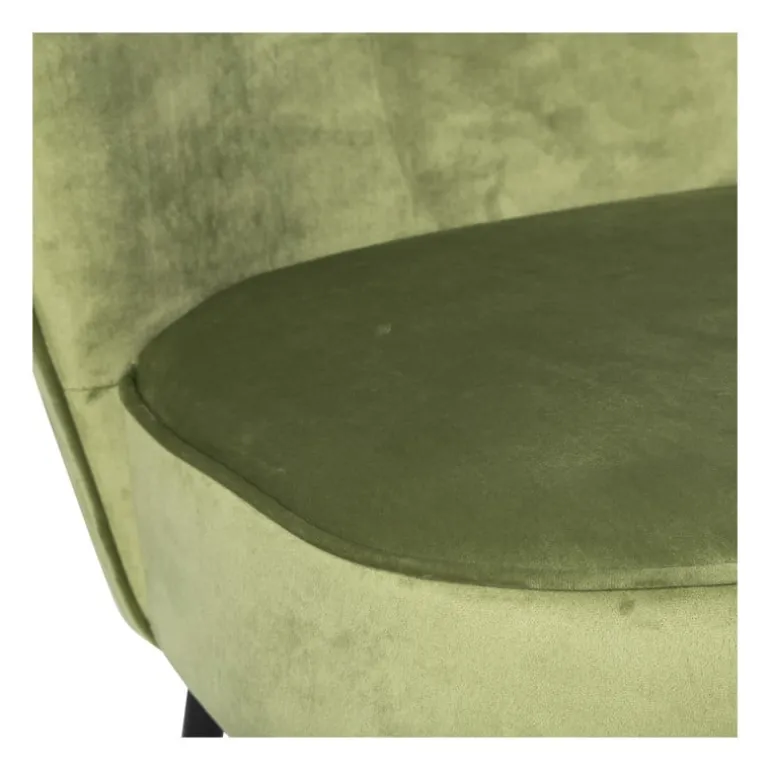 Fauteuil Frida - groen - 77x69x60 cm