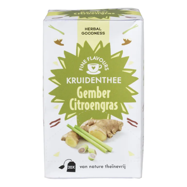 Fine flavours kruidenthee - gember citroengras - 20 zakjes