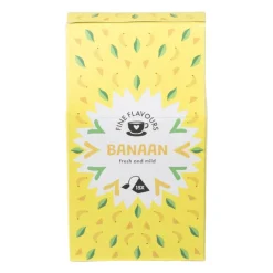 Fine flavours zwarte thee - banaan - 15 piramide zakjes