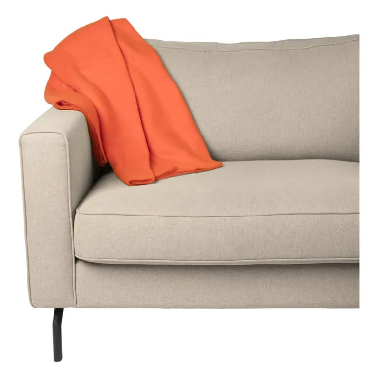 Fleece deken - oranje - 160x130 cm