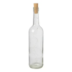 Fles met LED lampjes - plastic